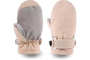Peecabe Baby Boys Girls Winter Gloves Warm Fleece Toddler Mittens for Kids Unisex Waterproof Snowboard 1-5 Years
