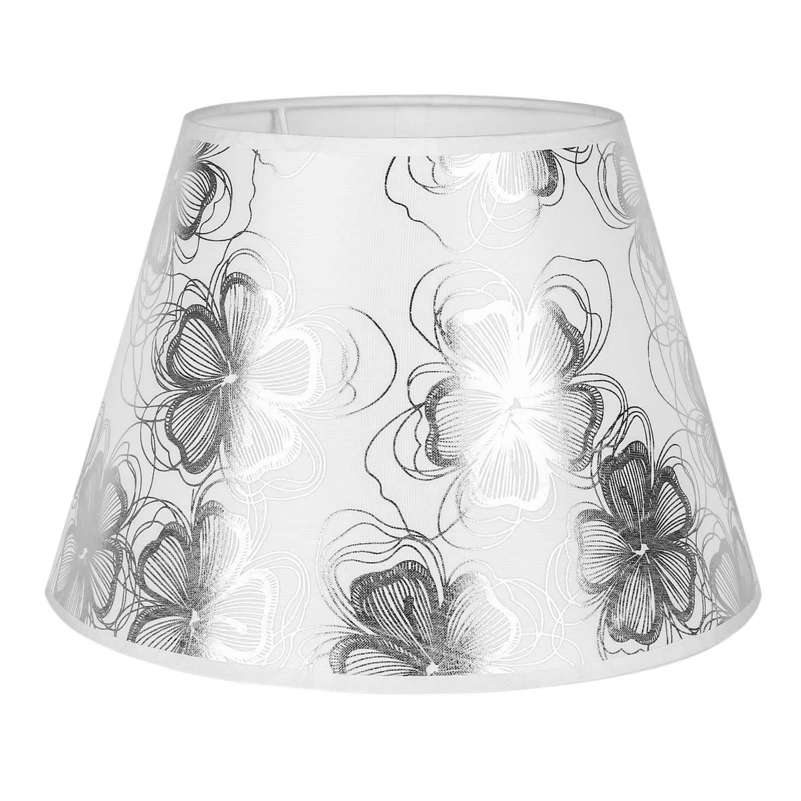 Sinta Lampshade Morden Style Fabric Relacement Light Shade for E14/E27 Table Lamp Bedside Lamp Wall Lamp Floor Lamp Ø8.5inch/22cm,Silver…