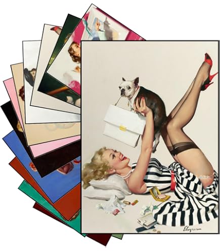 Amazon.com: Vintage Pin-Up Girl Poster - Retro Art Wall Decor