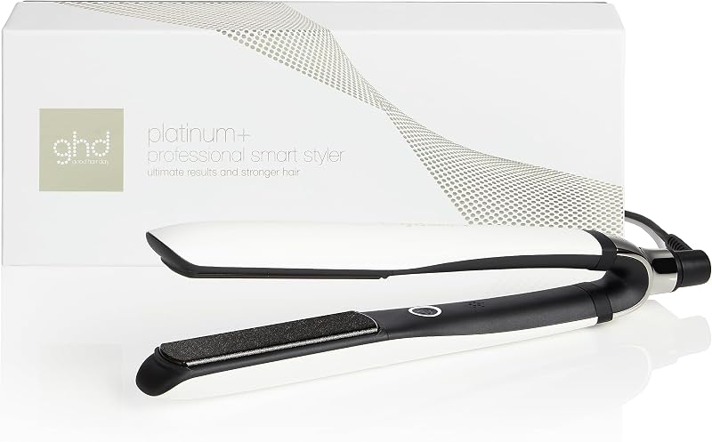 ghd Platinum+ Hair Straightener & Styler White UK Plug - Ultra-zone Technology
