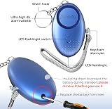 SUNMAY Personal Alarm 5 Pack 140dB LED Light Self-Defense Keychain view 2