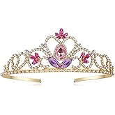 FRTTVM Rapunzel Tiara Tangled Costume Headdress Princess Crown for Girls Teens Halloween Parties
