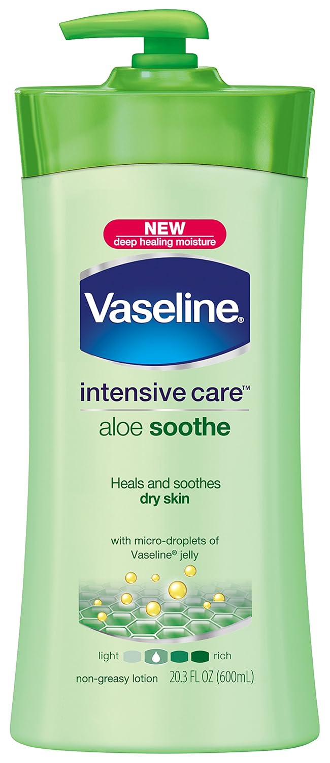Vaseline Intensive Care Lotion 20.3oz Aloe Soothe Pump (Dry Skin) (3