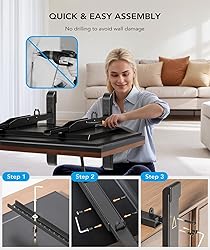 AX WABER Universal TV Stand, Table Top TV Stand