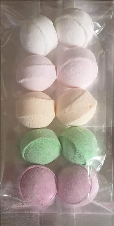 Bath Bubble & Beyond 10 Random Scented Mini Bath Marbles Fizzers Bombs 10g