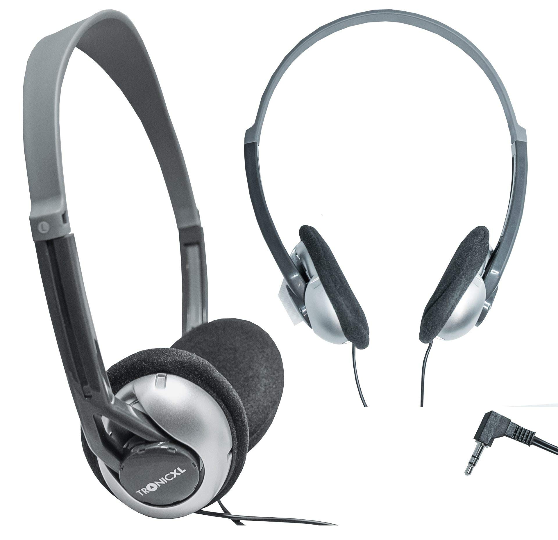 TronicXL TV Headphones 6 m Long Cable Headband Compatible with TVs Samsung LG Sony Toshiba DYON JVC Philips Apple iPad iMac Computer etc Stereo Headphones Jack Plug