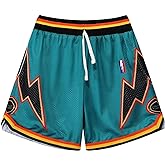 BOOMLEMON Men's Basketball Shorts Gym Training Workout Athletic Shorts Mesh Graphic Print Running Short Pants