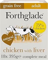 Forthglade Wet Dog Food 18x395g Grain Free Chicken Liver & Veg