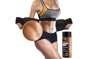DZOTMYN Perfotek Waist Trimmer Belt, Sweat Wrap, Stomach Slimmer, Low Back and Lumbar Support with Sauna Suit Effect, Best Abdominal Trainer (Black)