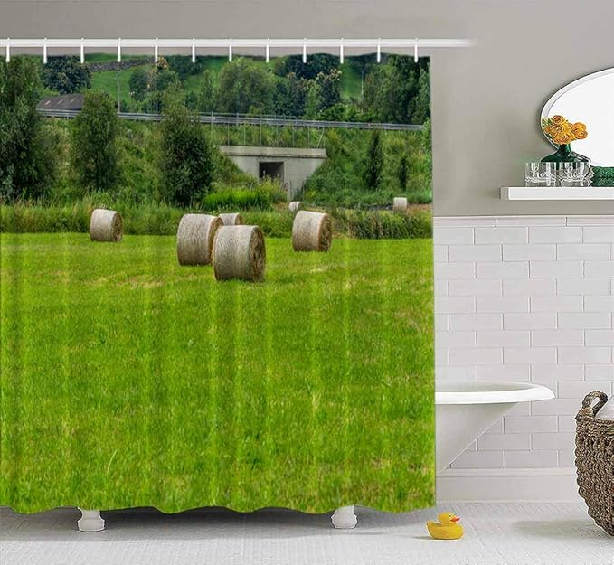 KIOAO Cool Shower Curtain, Farmhouse Shower Curtain