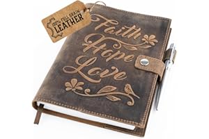 moonster Leather Journal Refillable Notebook – Vintage Handmade Leather Bound Journal for Women and Men, Classic Leather Notebook with Pen for Writing, Travel, Bible Notes – Premium Journal Notebook