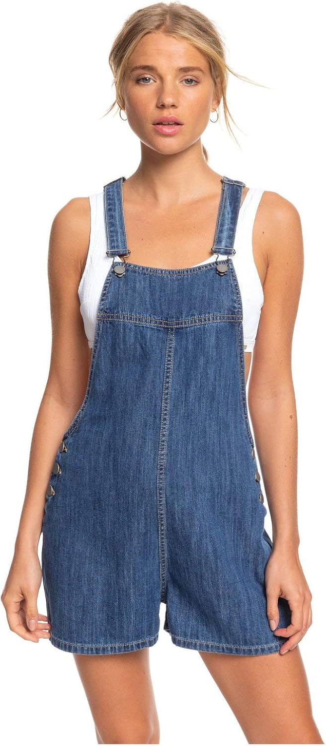 women's dungaree shorts