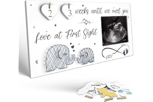 ZCPTZ Ultrasound Picture Frame - Sonogram Picture Frame with Baby Countdown Weeks for Pregnancy Gifts, Perfect for Baby Announcements and Expecting Parents, Unique Gift for Pregnant Women