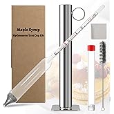 Professional Maple Syrup Hydrometer Test Kit with Stainless Steel Cup - Hydrometer for Maple Syrup,High Accuracy Baume & Brix