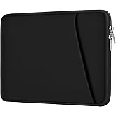 Laptop Case 17 Inch, Durable Briefcase Cover Shockproof Protective Sleeve, Handbags Portable Laptop Bag for 17 inch HP Dell Asus Lenovo Notebook Computer Case with Front Pocket, Black