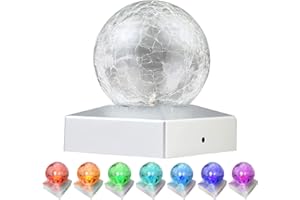 SUNNYPARK 4x4 Solar Post Cap Lights Deck Fence Outdoor Railing Lights Decorative Solar Powered Gazing Ball Caps LED Lamp for Garden, Patio, Pathway