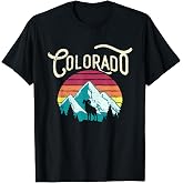 Retro Colorado CO Mountains Wildlife Bighorn Sheep T-Shirt T-Shirt