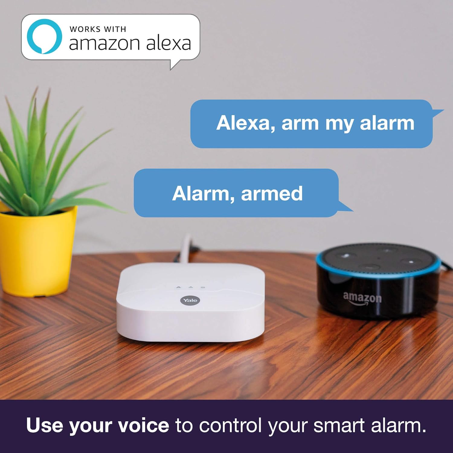 yale smart alarm google assistant