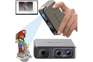 3DMakerpro Seal 3D Scanner for 3D Printing - 3D Printer Accessories Vivid Textures Handheld Scan 0.01mm Accuracy 0.05mm Resolution 10FPS, Blue Light & Anti-Shake Lenses, Free 3D Scanning Software