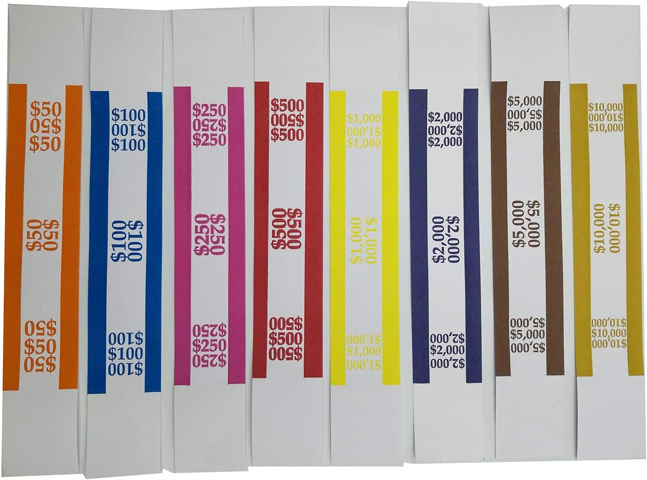 Boband SelfAdhesive Currency Straps 240 Pack Assorted Money Bands Each