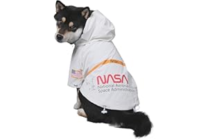 ChoChoCho NASA Raincoats, Reflective Rain Jacket Water Proof, Dog Costume, Cat & Puppy Stylish Streetwear Outfit (White, 2XL)