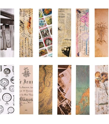 Amazon.com: 30Pcs Vintage Aesthetic Bookmarks, Antique Newspaper