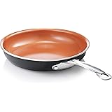 Gotham Steel Ultra Titanium 9.5 Durable Ceramic Coating, Frying Skillet, Copper Nonstick, Egg, Omelet Pan Cookware 100% PFOA