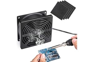 ANZTEK Solder Smoker Absorber Remover Fume Extractor Smoke Prevention Absorber DIY Working Fan Soldering with spare Carbon filter