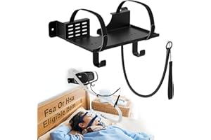 CPAP Wall Mount Shelf Compatible with ResMed AirSense 11 with Adjustable Angle CPAP Hose Holder and Hook for CPAP Tube & Mask