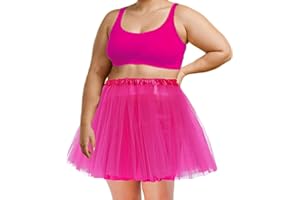 SUFEINI Women's Teen Adult Tutu Skirt Plus Size Tutu Skirt Women Short Dance Ballet Tutu Halloween Costume Running Tutu