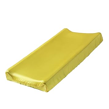 yellow changing table