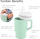 Infantino My 1st Tumbler 9 oz Mint Leak-Resistant Straw Handle Baby Tumbler view 5