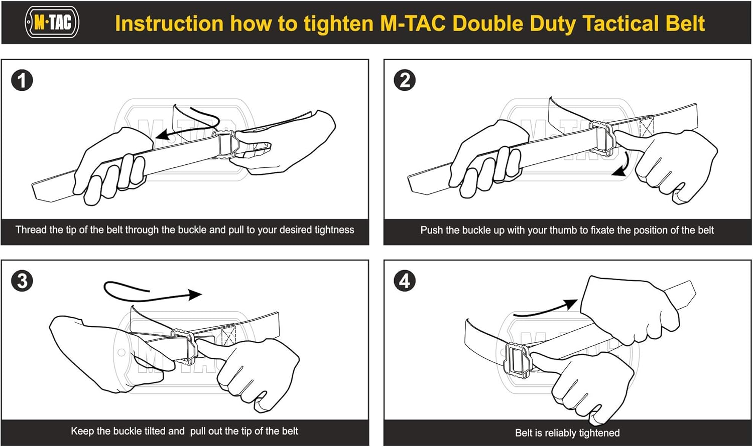 M-Tac Tactical Belt Double Duty Nylon Military Gun Carry Plastic Buckle at  Men’s Clothing store