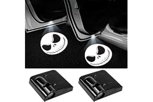 Akkya Car Door Lights Logo Projector Wireless LED HD Welcome Light, Skull Horror Cartoon Funny Puddle Courtesy Automotive Lamp for Audi Toyota Chevy BMW Lexus Cadillac Jeep Ford Honda Hyundai