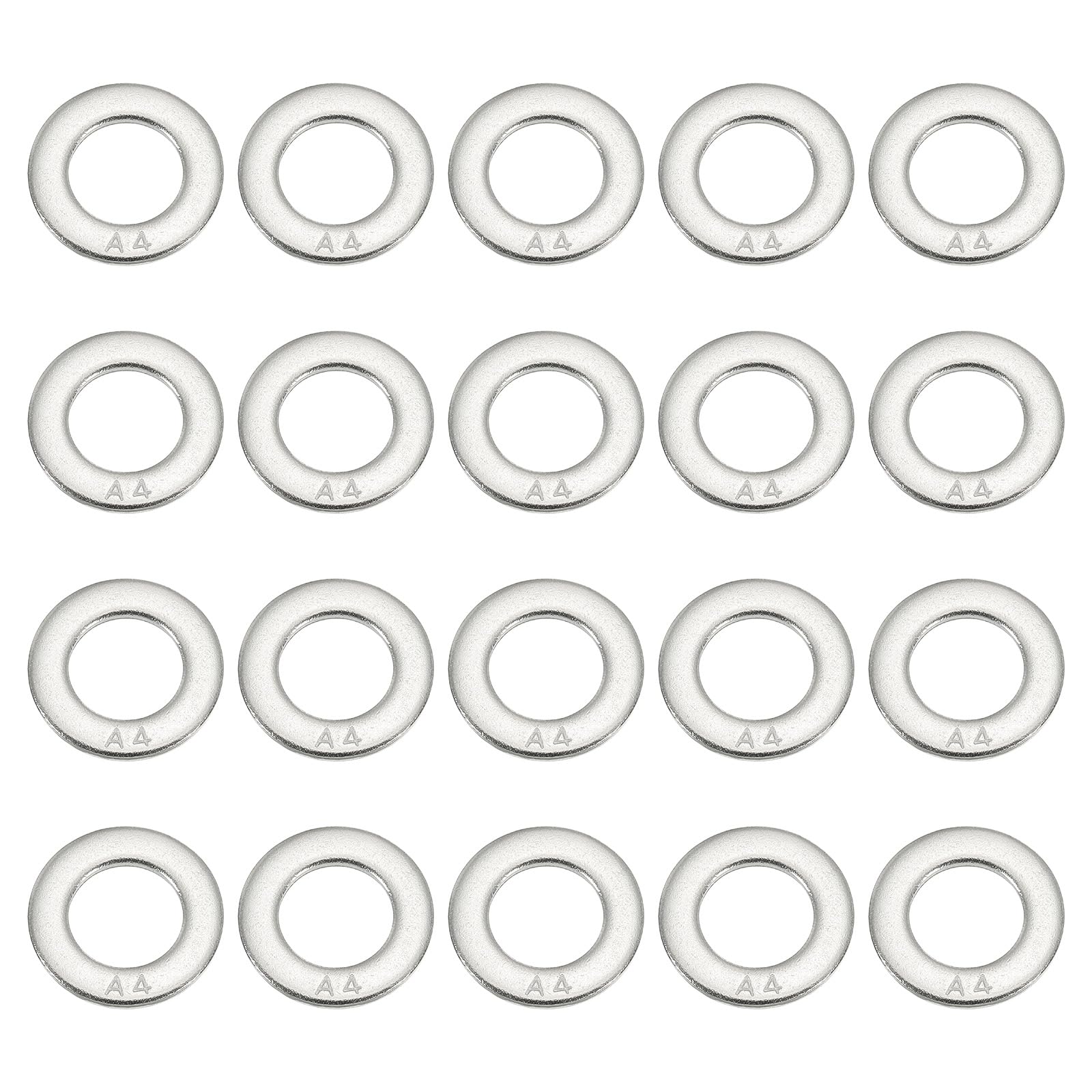 PATIKIL Flat Washers, 20 Pack 316 Stainless Steel 2/3" ID x 1 1/6" OD x 0.12" Thickness Washer Flat Plain Washer for Screws Bolts Assortment