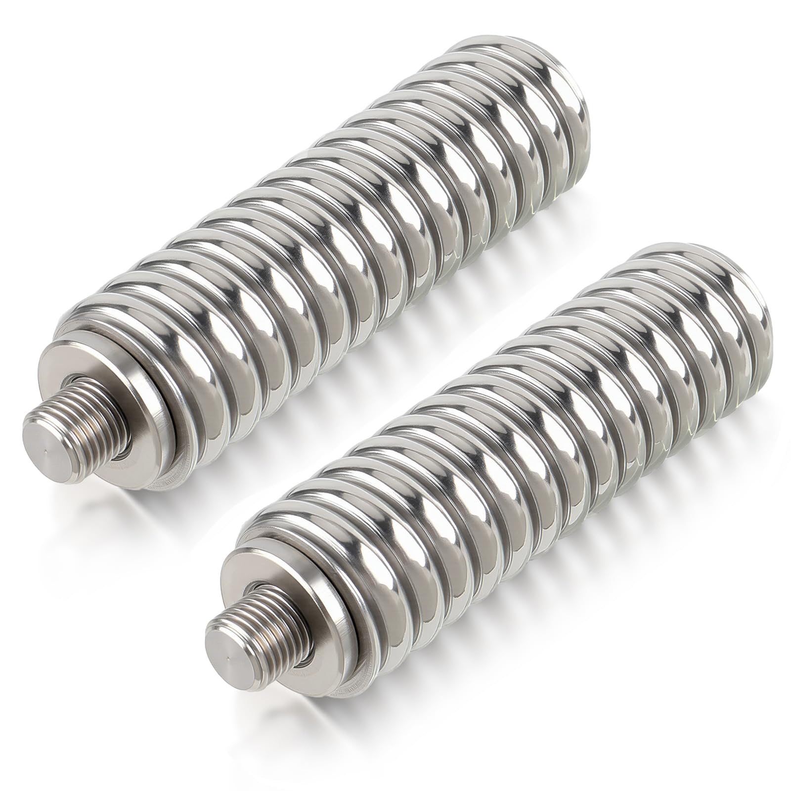 Photo 1 of AUTOKAY Pack of 2 Heavy Duty SS-3H CB Antenna Spring Mount Fits for Mobile/Vehicle CB Radio Antenna Mount 3/8-24 Inch Threads Stainless Steel