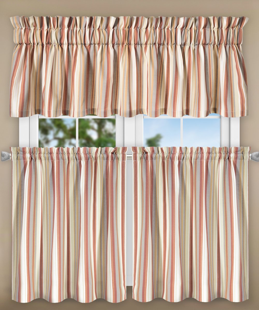 Tiers, Swags & Valances Valances Ellis Curtain Morrison Multi Colored Plaid 100Percent Cotton