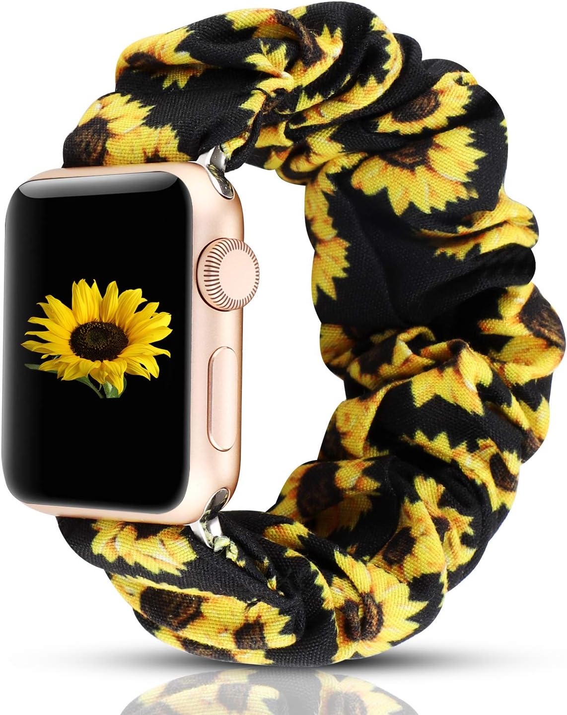 Scrunchie Elastic Wrist Bracelet for Apple Watch Band 38mm/40mm, Fancy Elastic Hair Wristbands Replacement for iWatch Series 5/4/3/2/1 Women Girls