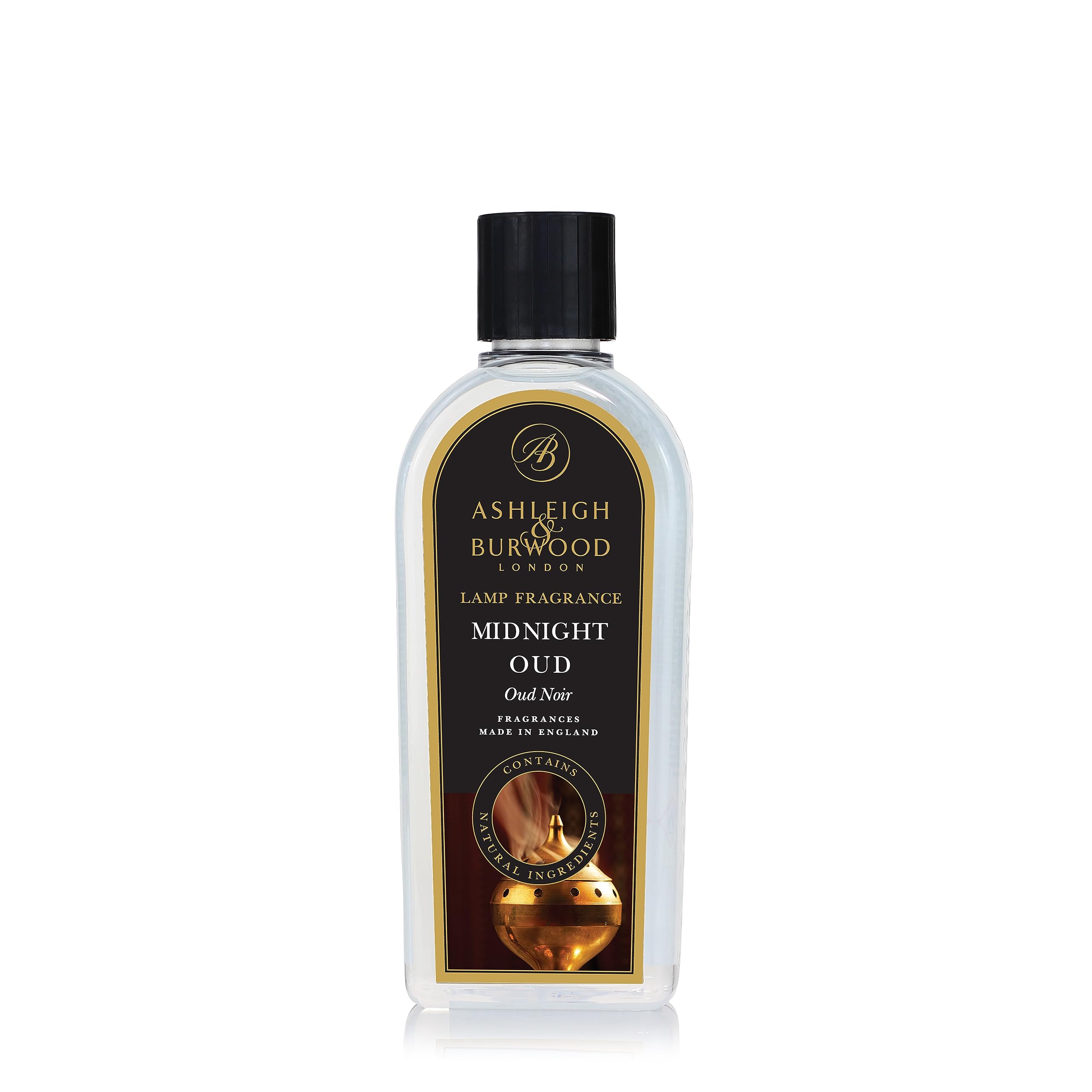 Ashleigh & Burwood MidnightโฏOud Fragrance Lamp Oil โ 500โฏml Premium Catalytic Air-Purifying Scent - Exotic Woody Scent with Citrus, Patchouli, Vanilla, and Musk
