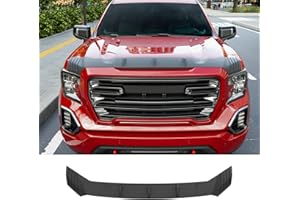 powoq Hood Protector Compatible with 2019-2025 GMC Sierra 1500 Deflector Upgraded TPE Shield Hood Deflector Replacement for 2