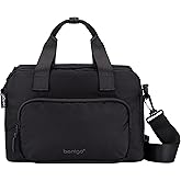 Bentgo Insulated Lunch Bag – Extra-Large Capacity Adult Lunch Bag with Shoulder Strap and External Storage Compartment, Durable, Lightweight, Ideal for Work, School, & Meals On the Go (Obsidian)