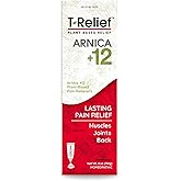 T-Relief Arnica +12 Cream Natural Actives for Back Pain Joint Soreness Muscle Aches & Stiffness, Whole Body Fast Acting Relief for Women & Men - 4 oz