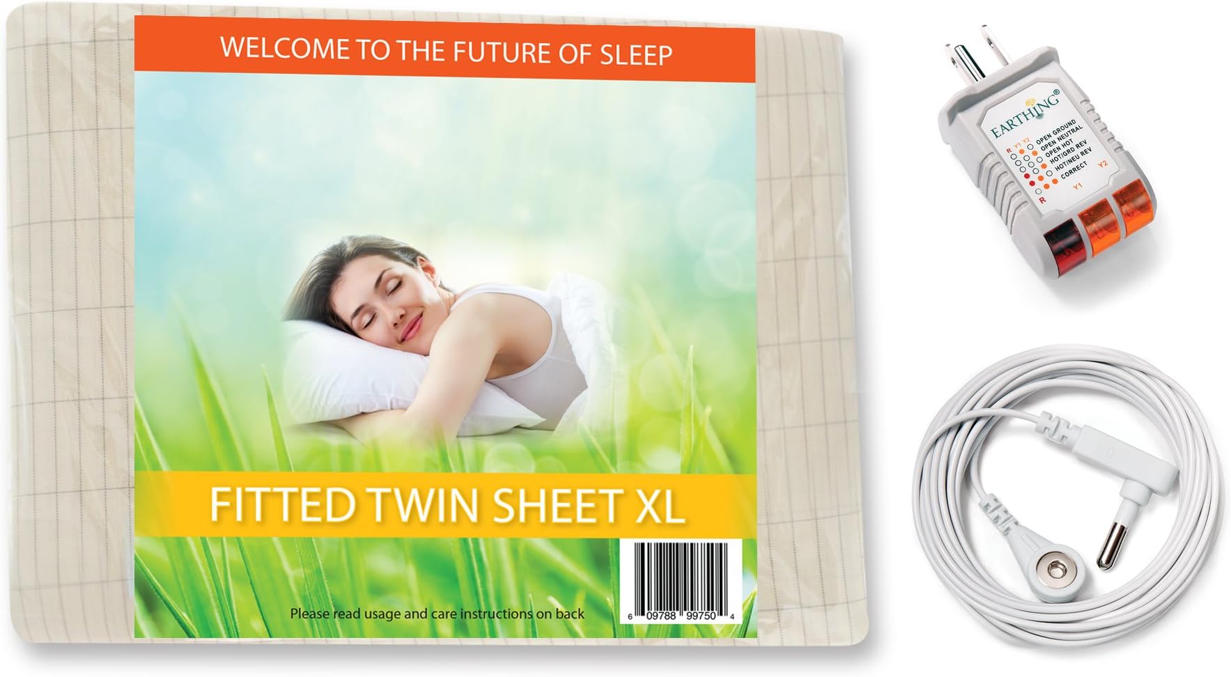 Earthing Fitted Sheet Twin Kit, XL