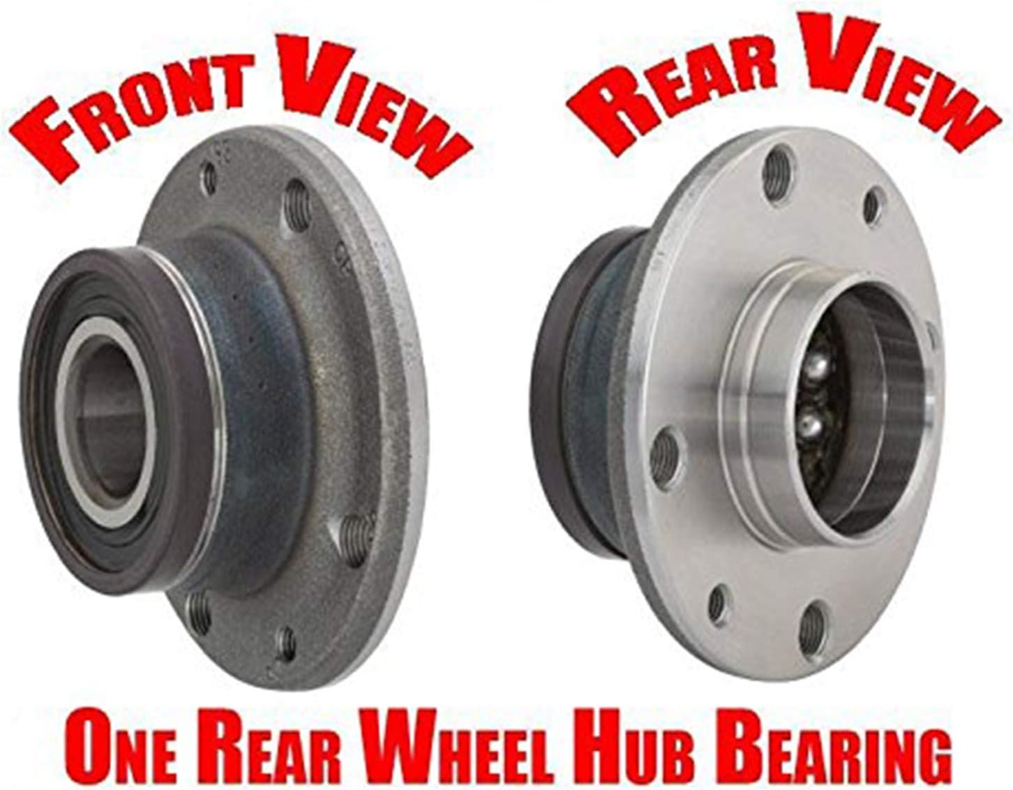 Wheel Bearing and Hub Assembly Rear PTC PT512480 fits 1215 Fiat 500