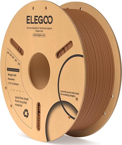 ELEGOO PLA Filament 1.75mm Brown 1KG 3D Printing Filament for FDM Printers