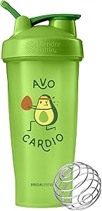BlenderBottle Just for Fun Classic 28-Ounce Shaker Bottle, Avo Cardio