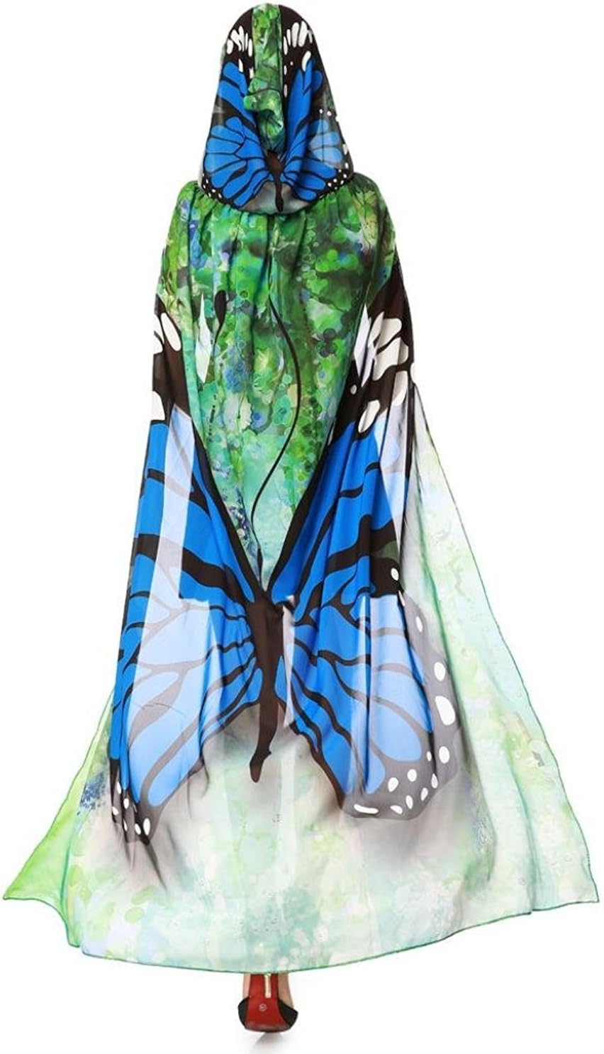 Halloween/Party Costumes,Soft Fabric Butterfly Wings for Women,Butterfly Shawl Fairy Ladies Nymph Pixie Costume Accessory