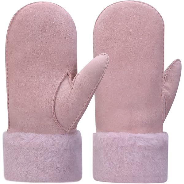 UGG Knit Logo Strap Glove ピンク UGG Knit Logo Strap Glove ピンク