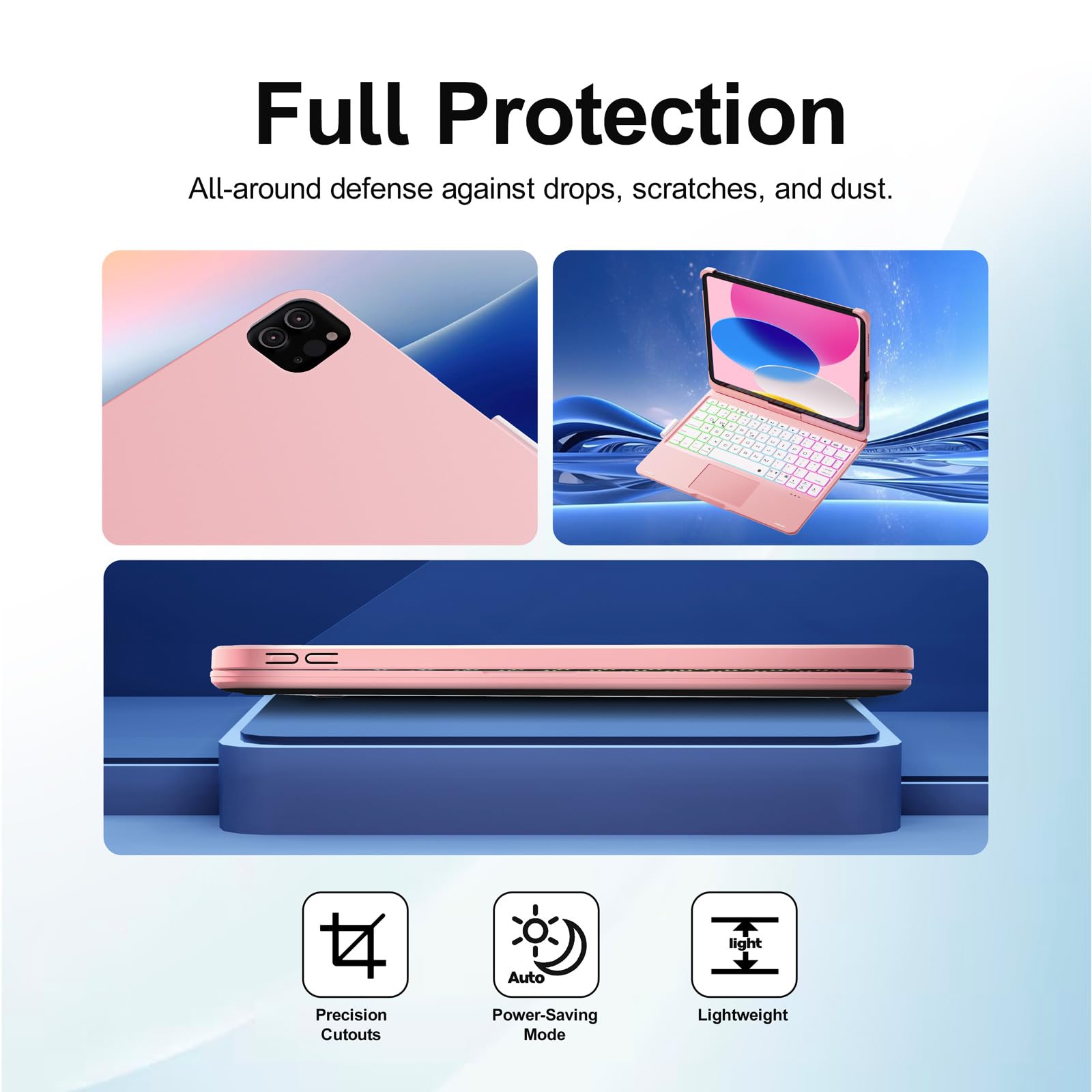 Baisla iPad 10th Generation Case with Keyboard 10.9