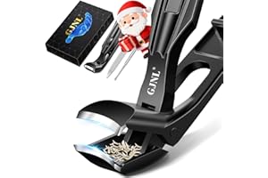 GJNL Toenail Clippers for Thick Toenails, Stocking Stuffers 2025 Gifts for Men Women, Angled Head Large Toe Nail Clippers with Wide Jaw Opening, Christmas Xmas Presents Gifts for Adults